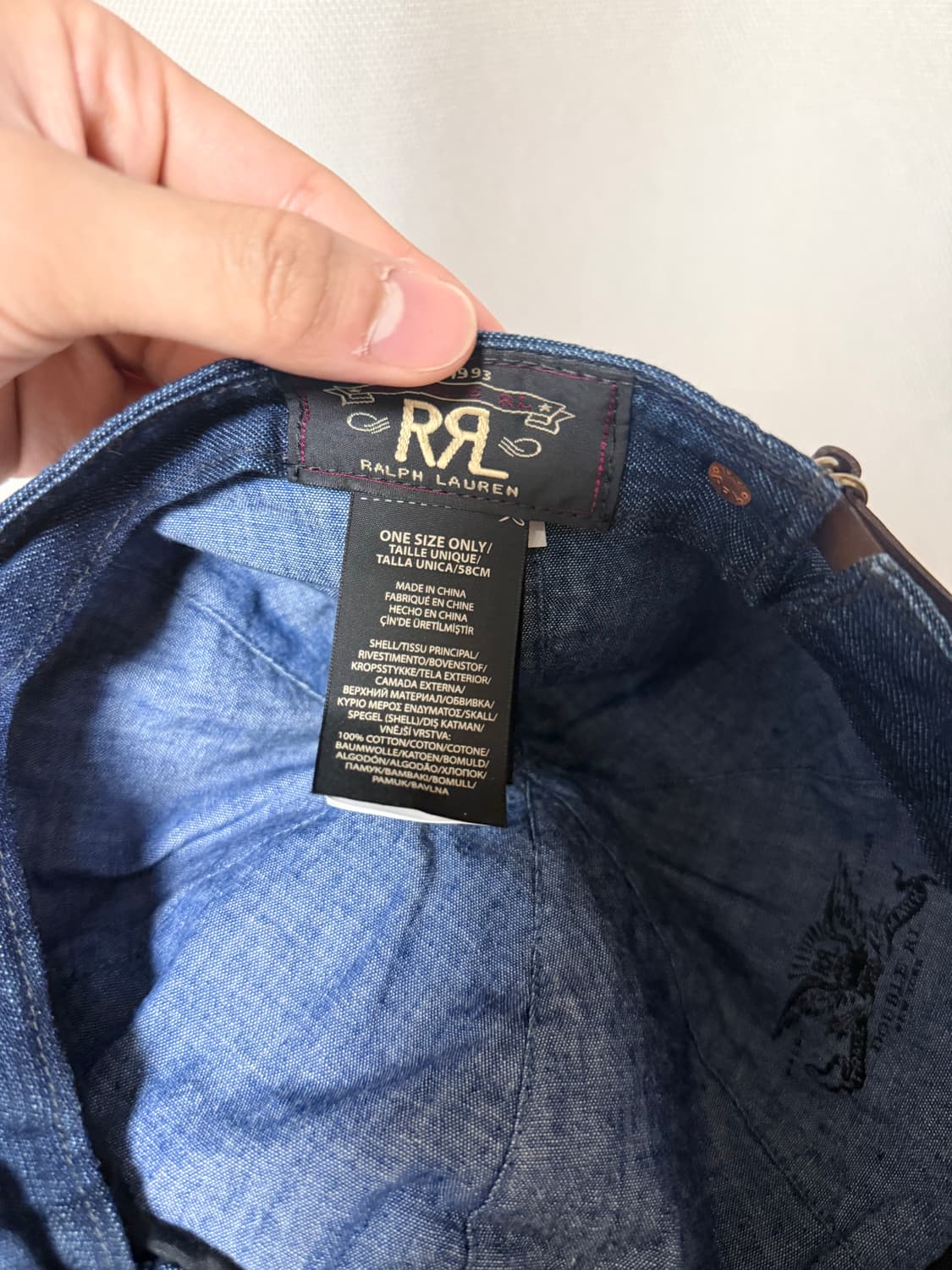 rrl 데님 모자 판매 상품이미지5