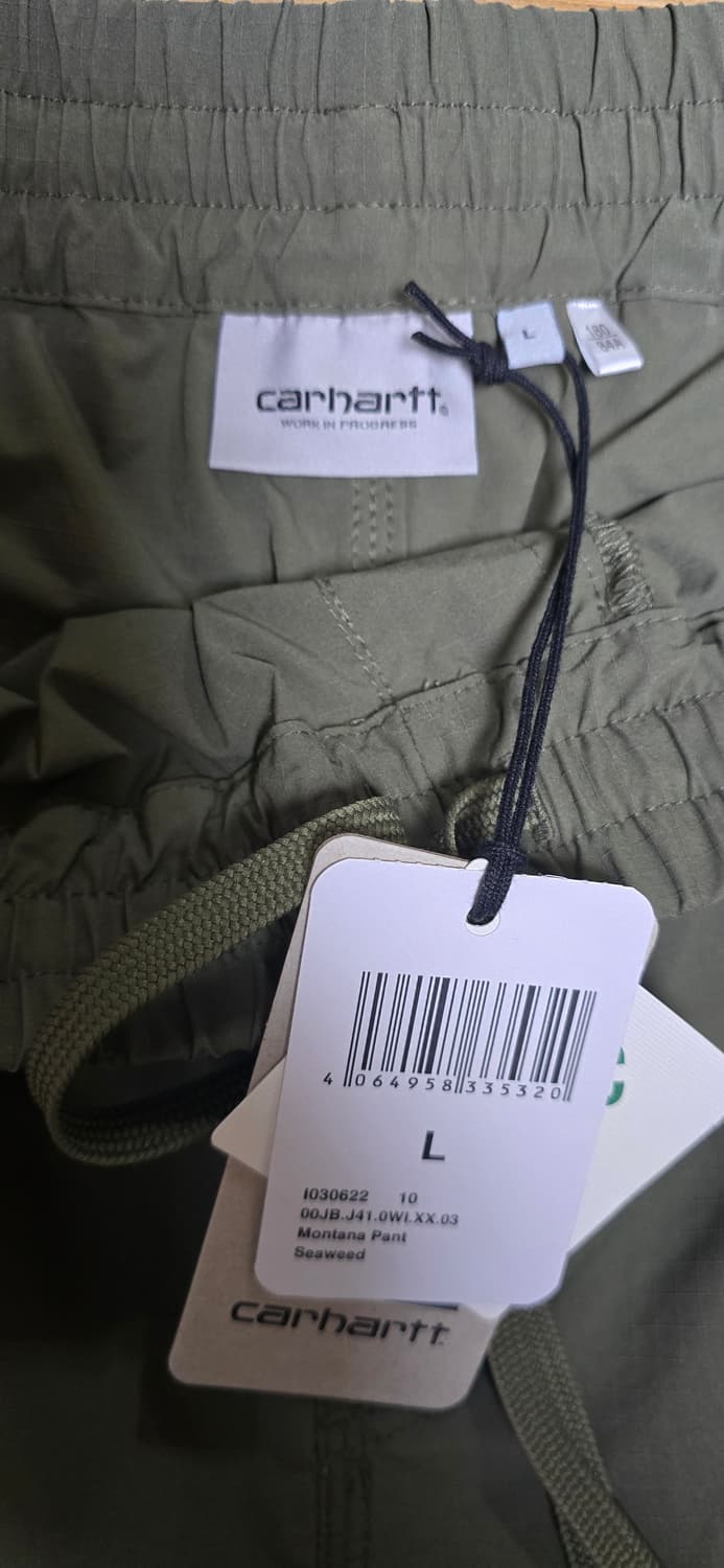 칼하트 워크인프로그레스 몬타나 팬츠 L 카키 새상품 상품이미지3