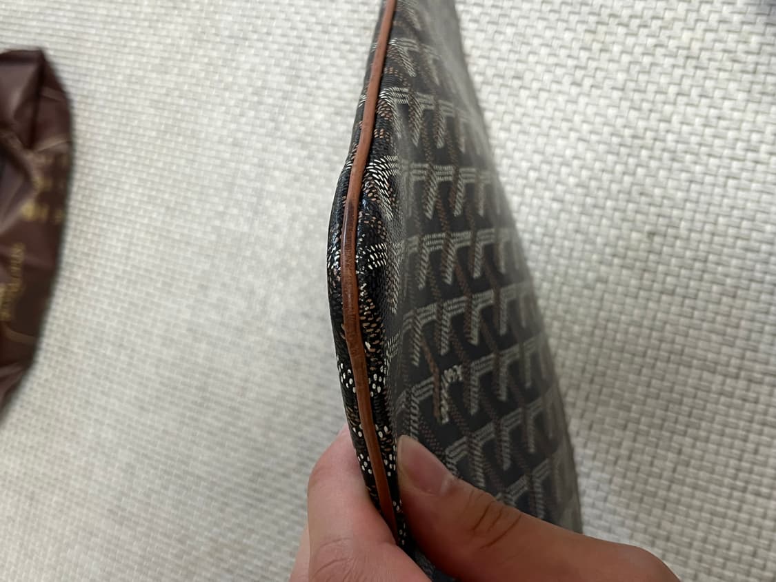 급처 백화점판 고야드 mm 블랙 클러치백 상품이미지5