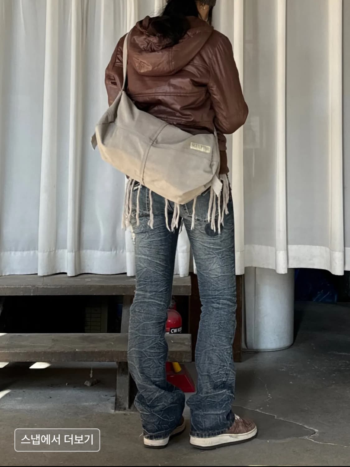 스컬프터 더플백 Vintage Canvas Duffel Bag Pale 상품이미지3