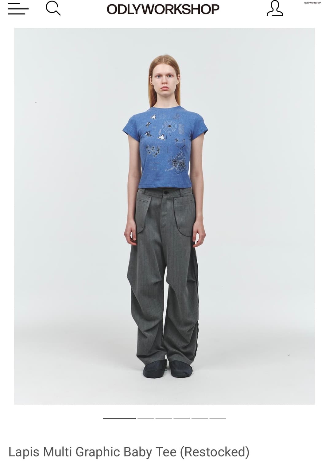 ODLYWORKSHOP Lapis Multi Graphic BabyTee 상품이미지1
