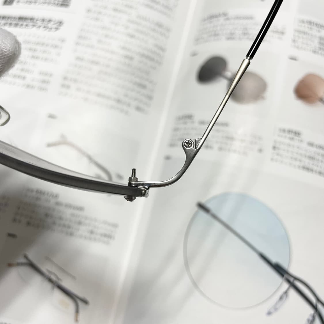 질샌더 JIL SANDER 무테 티타늄 실버 블랙 안경 선글라스 상품이미지4