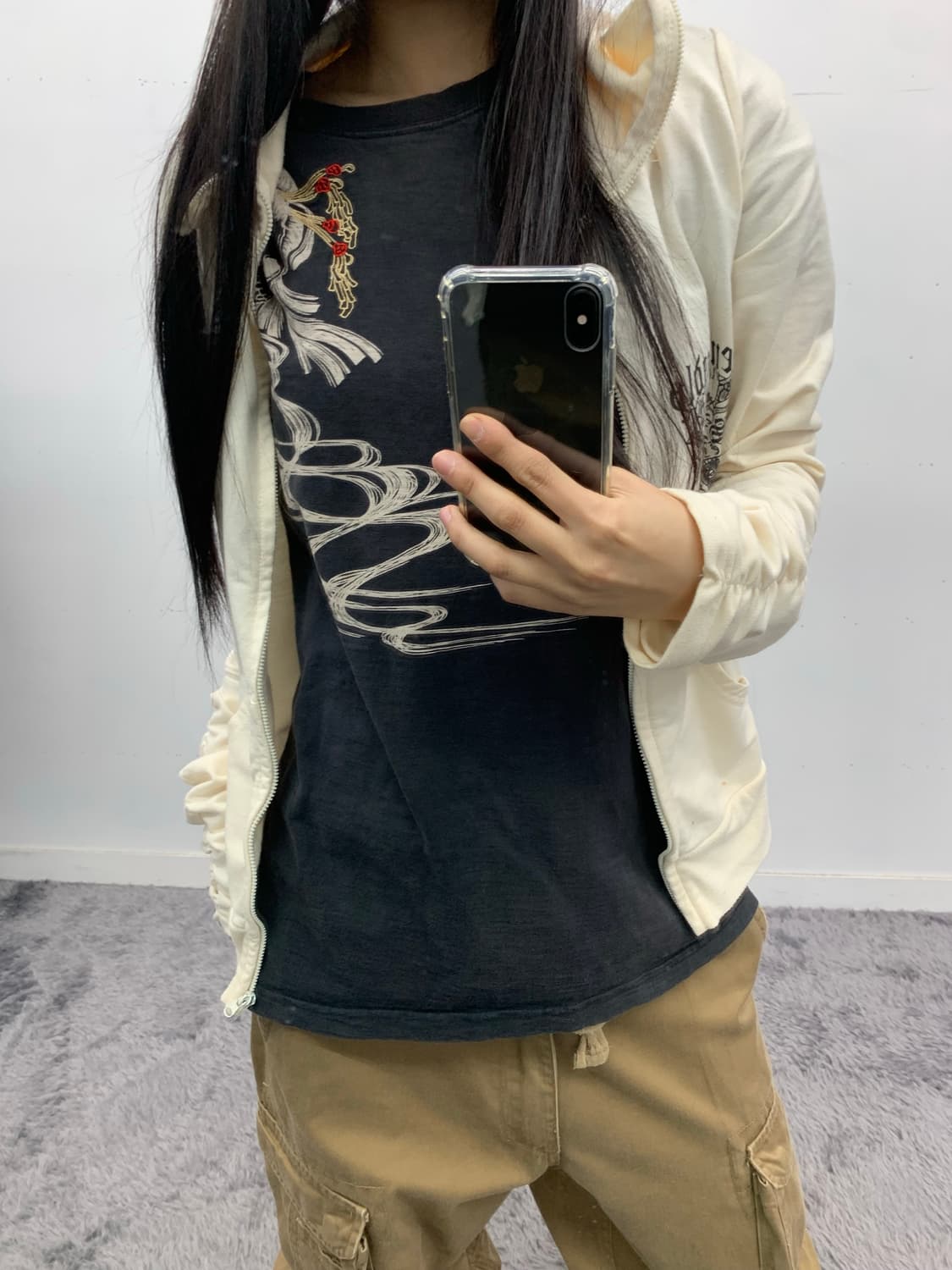 Cropped heads 재패니즈 프린팅 티셔츠 상품이미지3