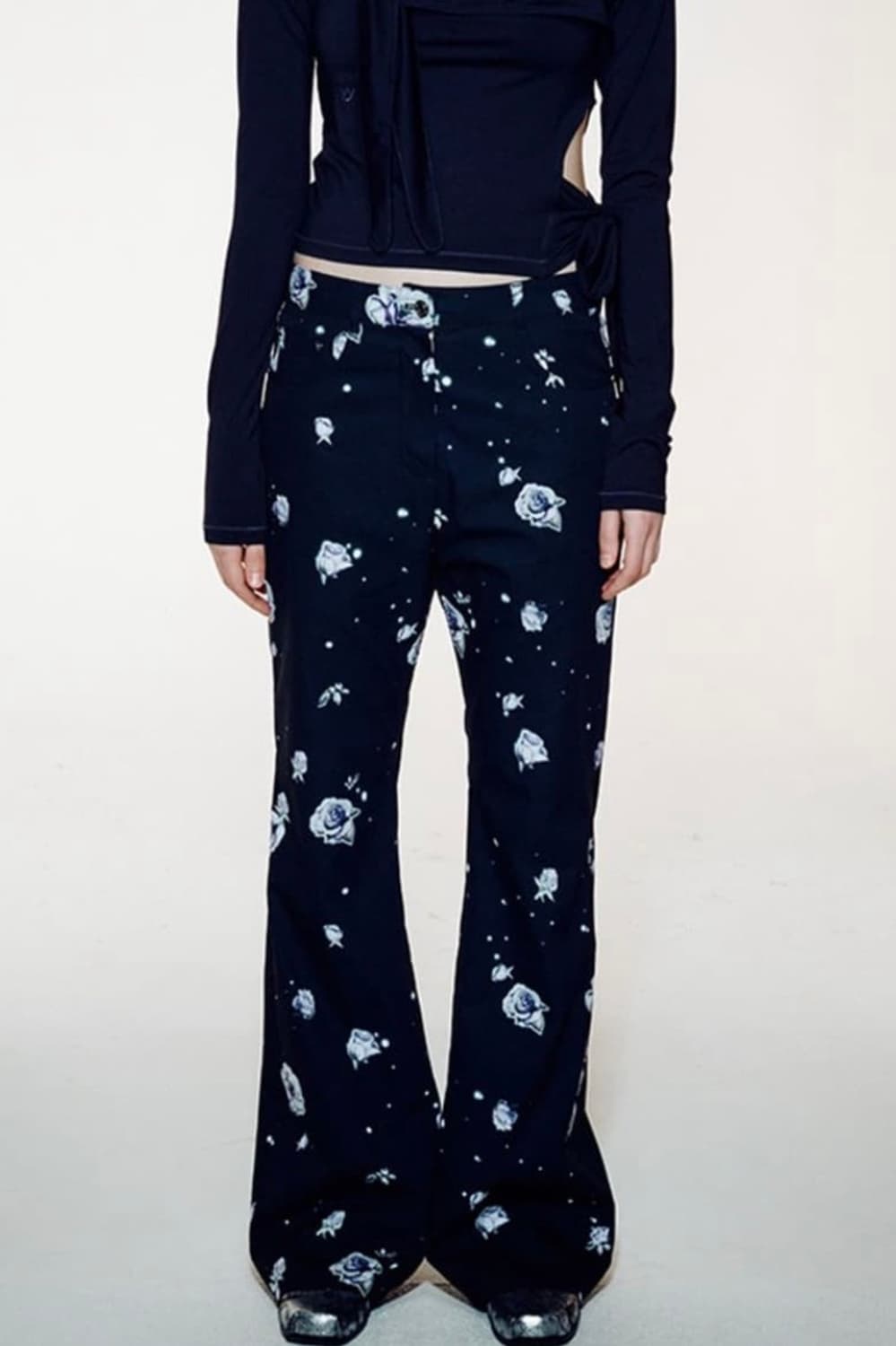 Open Yy 플라워 팬츠 상품이미지1