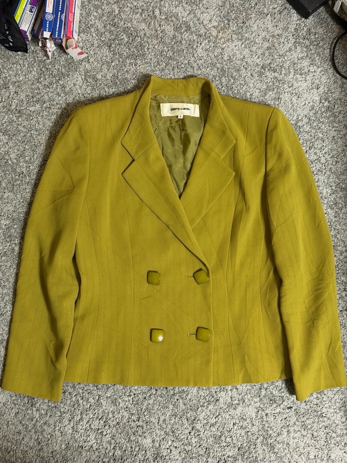 Pierre Cardin 피에르가르뎅 헤링본 더블 자켓 상품이미지1