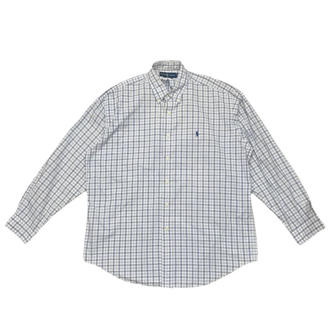 POLO BY RALPH LAUREN 블루 체크 셔츠 L 상품이미지1