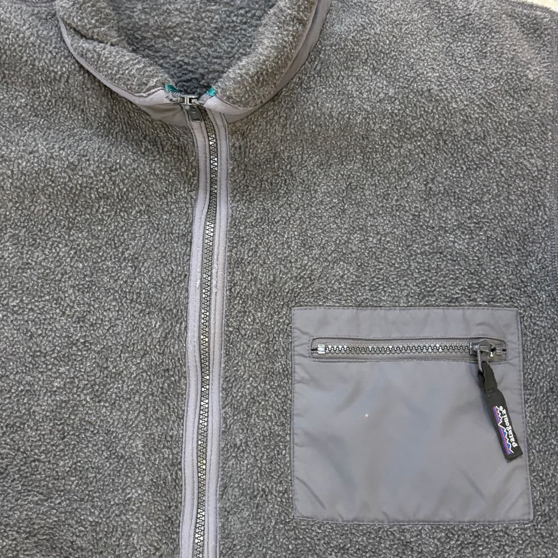 90s USA🇺🇸 파타고니아 레트로 딥파일 그레이 상품이미지2