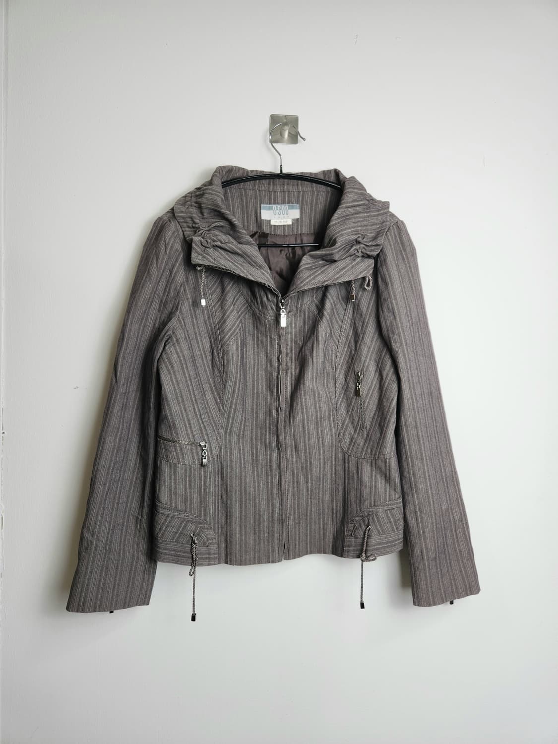 셔링 라인 집업자켓 상품이미지7