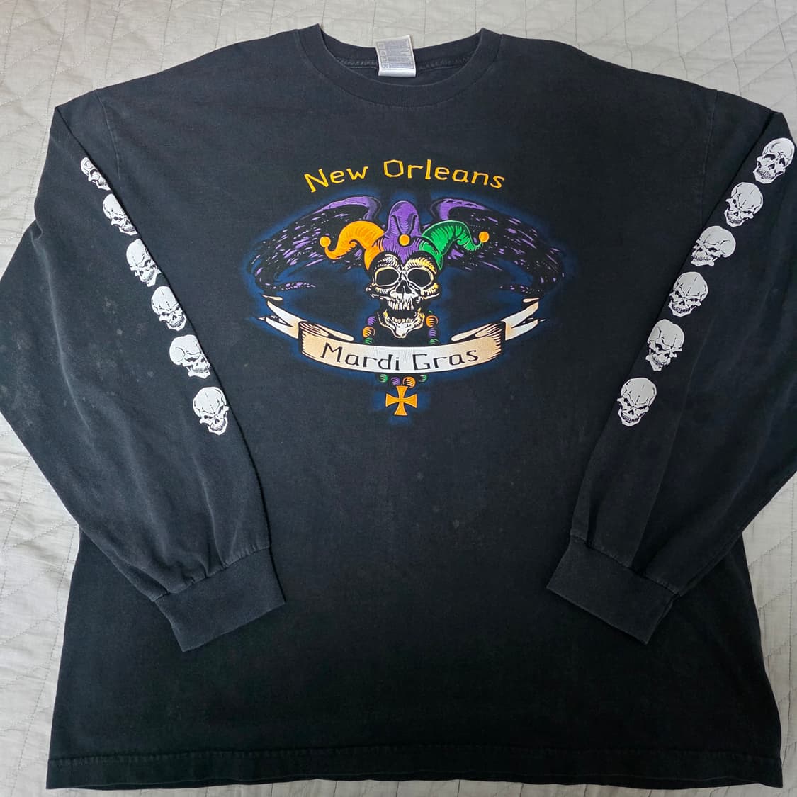 [2XL] 00s 빈티지 웨스트 코스트 차퍼스 패러디 스컬 롱슬리브 상품이미지5