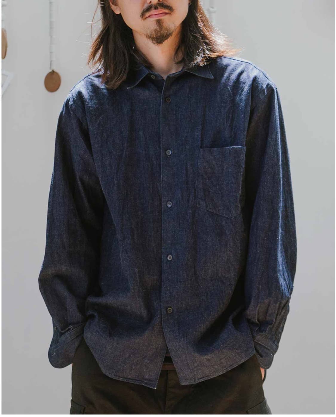 코모리 데님 셔츠 자켓 상품이미지1