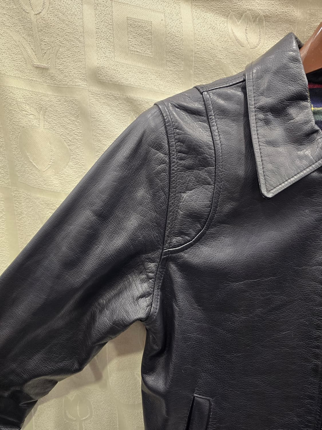라클리크 블랙 가죽 자켓 90(S) 상품이미지3