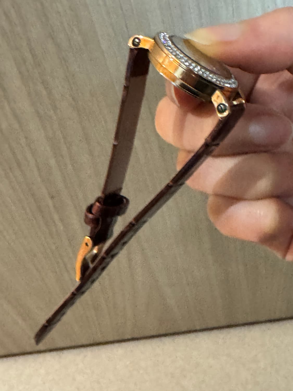 탠디 여성용 가죽 손목시계 브라운 상품이미지4