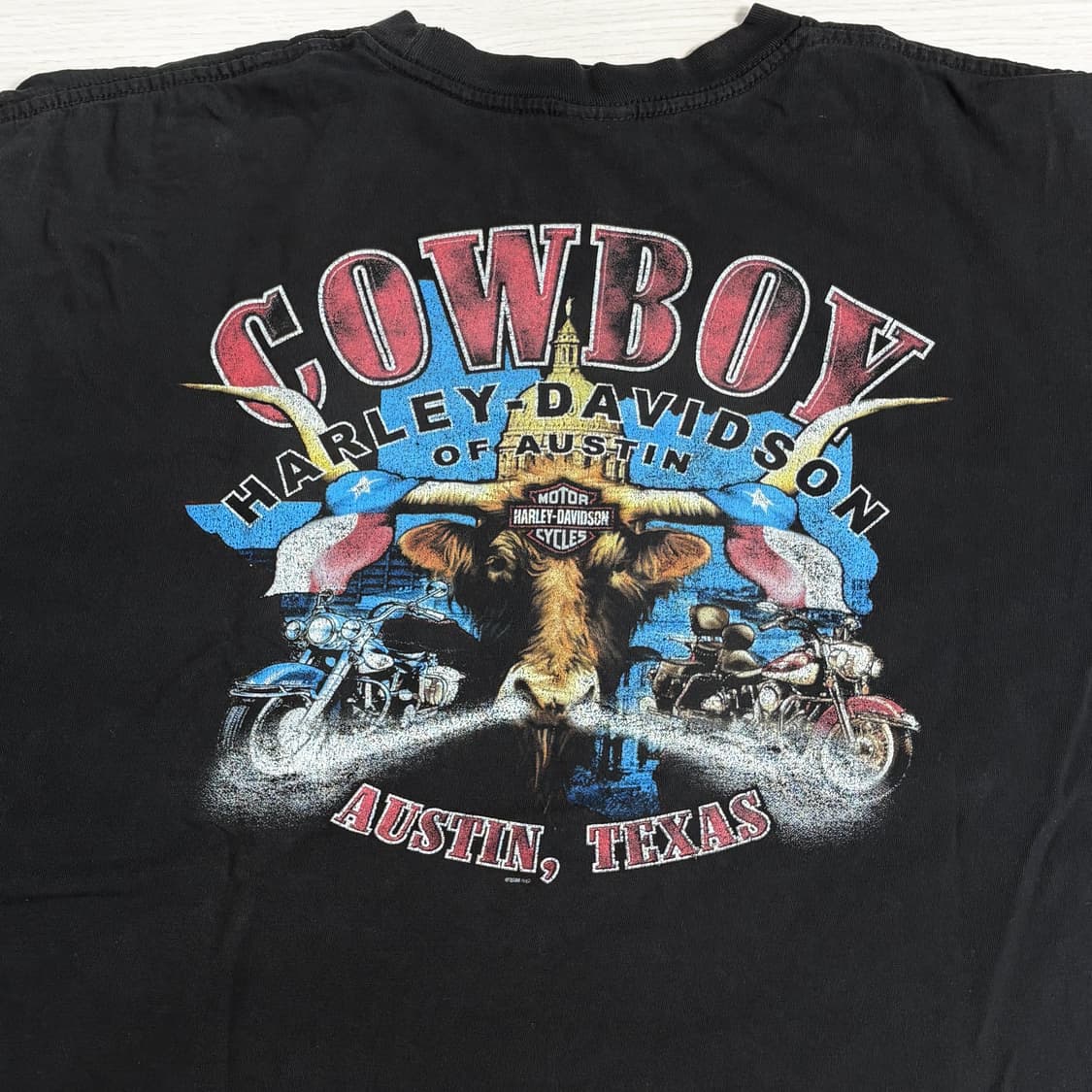 00s 할리 데이비슨 오스틴 텍사스 카우보이 반팔 상품이미지4