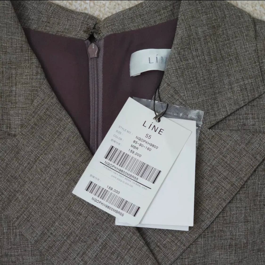 (55/새상품)LINE 여성 반팔 원피스 정장 하객룩 상품이미지7