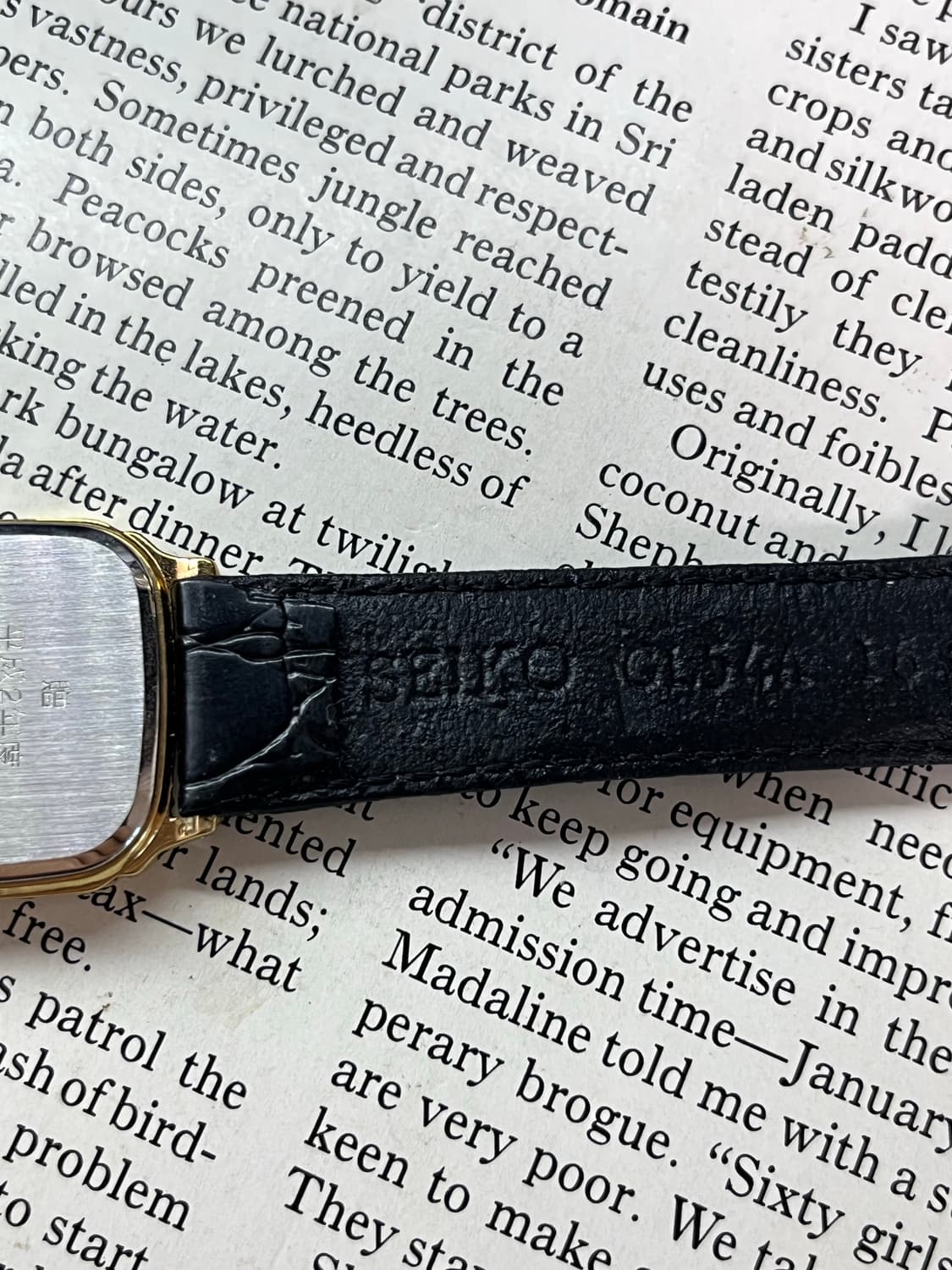 SEIKO CHARIOT 골드 탱크 쿼츠 상품이미지8