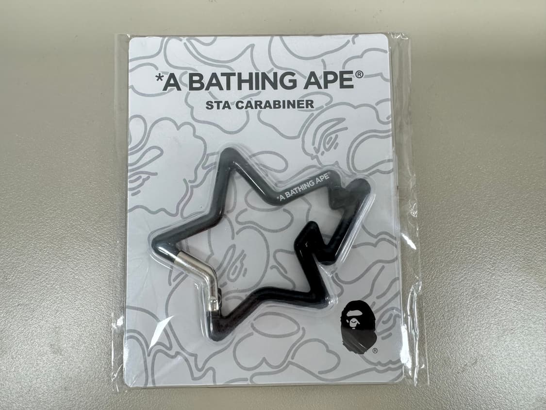 BAPE 베이프 스타 카라비너 블랙 신품 상품이미지1