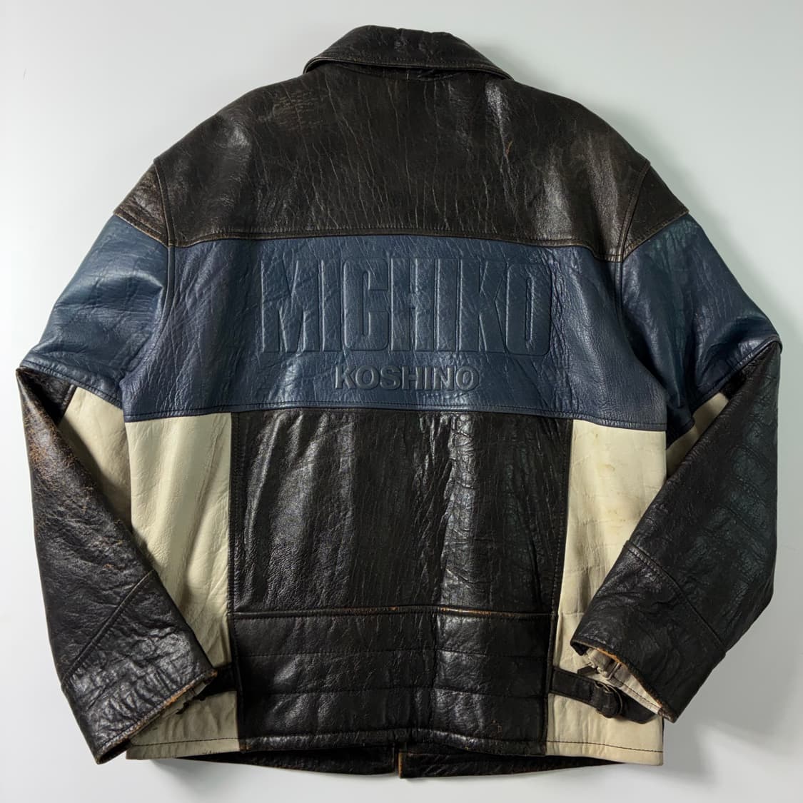 Michiko 미치코 코시노 90‘s 램스킨 레더 라이더 자켓 상품이미지1
