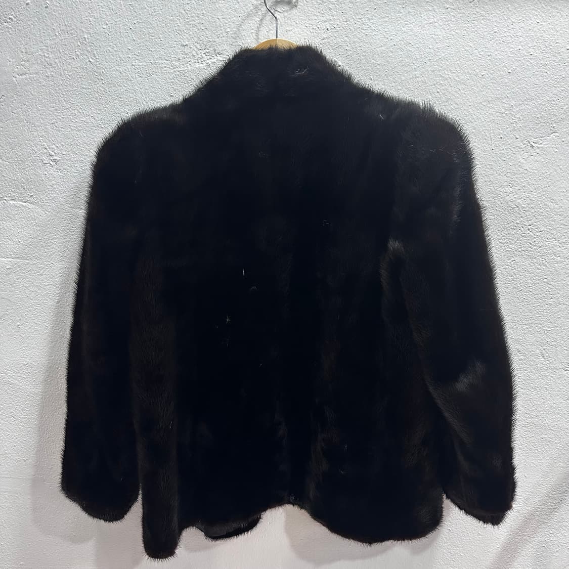 빈티지 블랙 사가밍크 코트 퍼자켓L 상품이미지8
