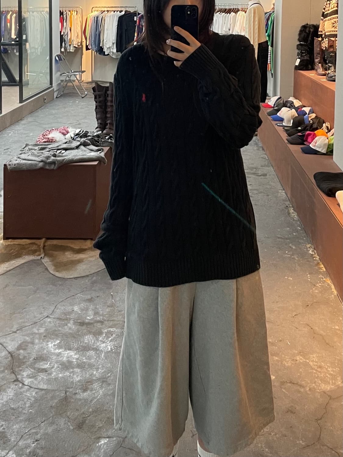 폴로 랄프로렌 포니로고 루즈핏 꽈배기 케이블 니트 H731 상품이미지1
