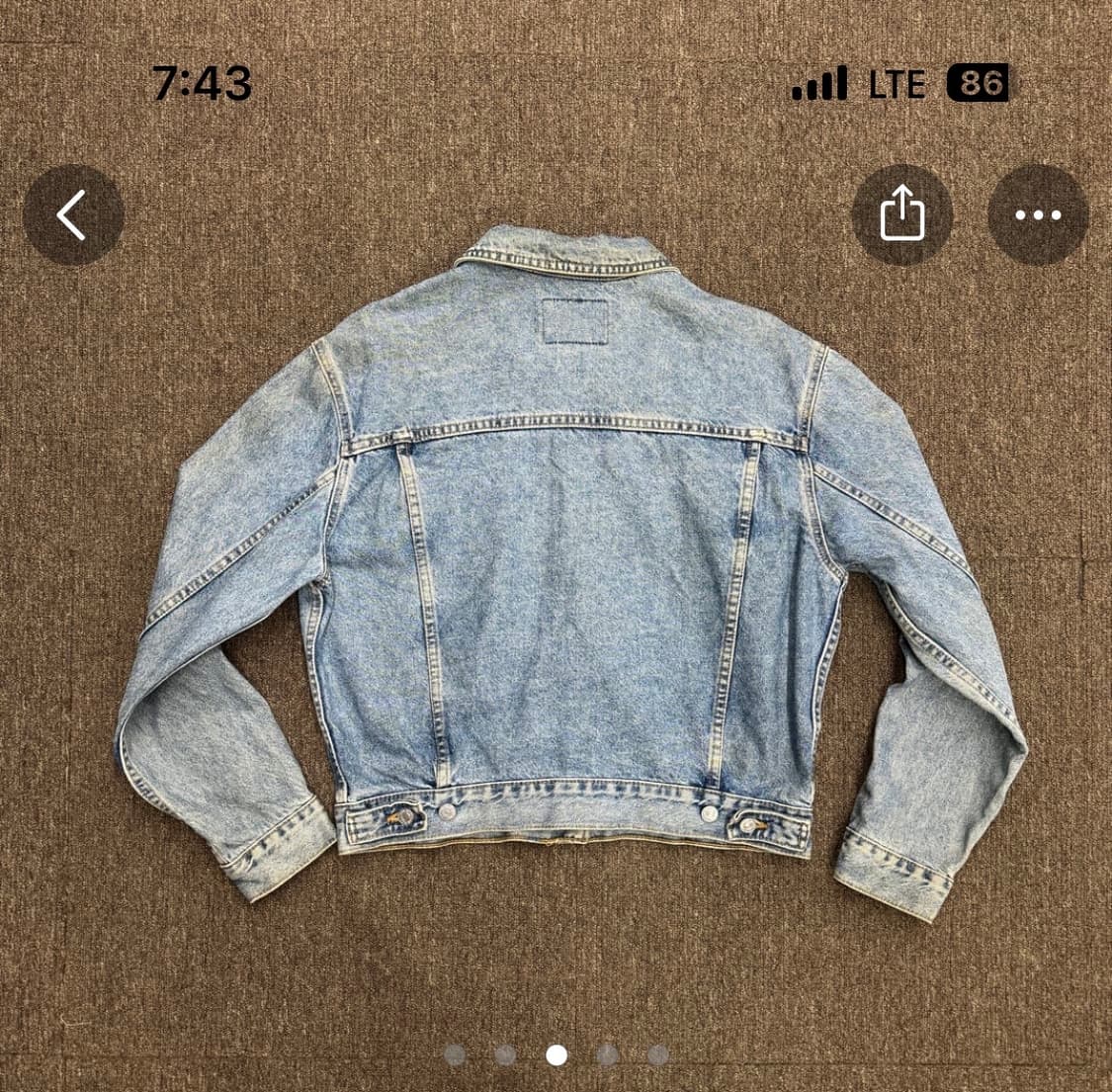 90s 리바이스 데님 트러커자켓 made in usa M 상품이미지3