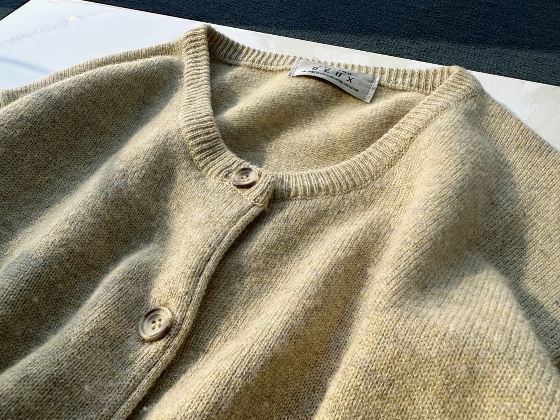 Wool crew neck knit cardigan 상품이미지7