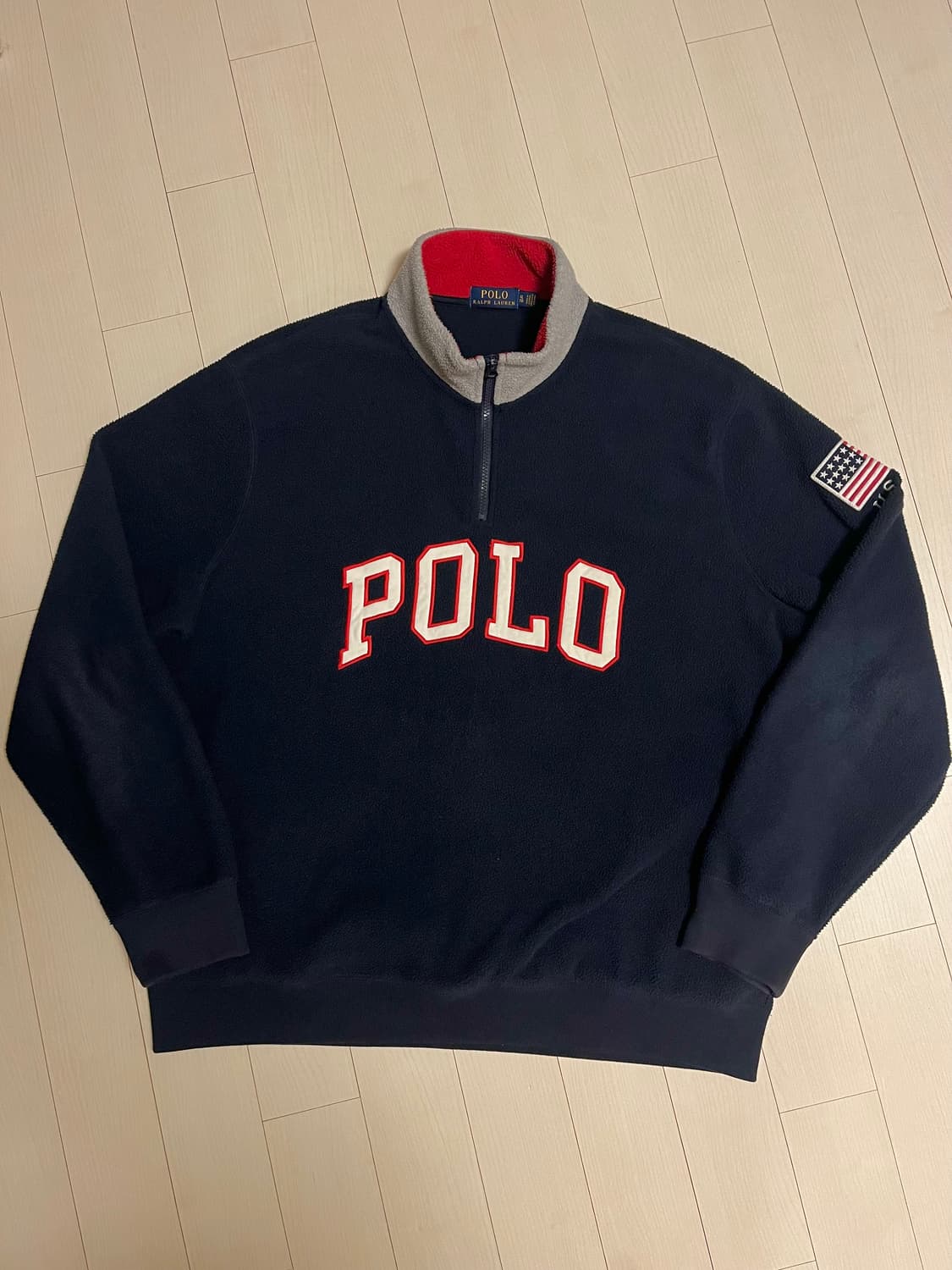 (XL) 폴로 랄프로렌 ISA 성조기 후리스 자켓 상품이미지1