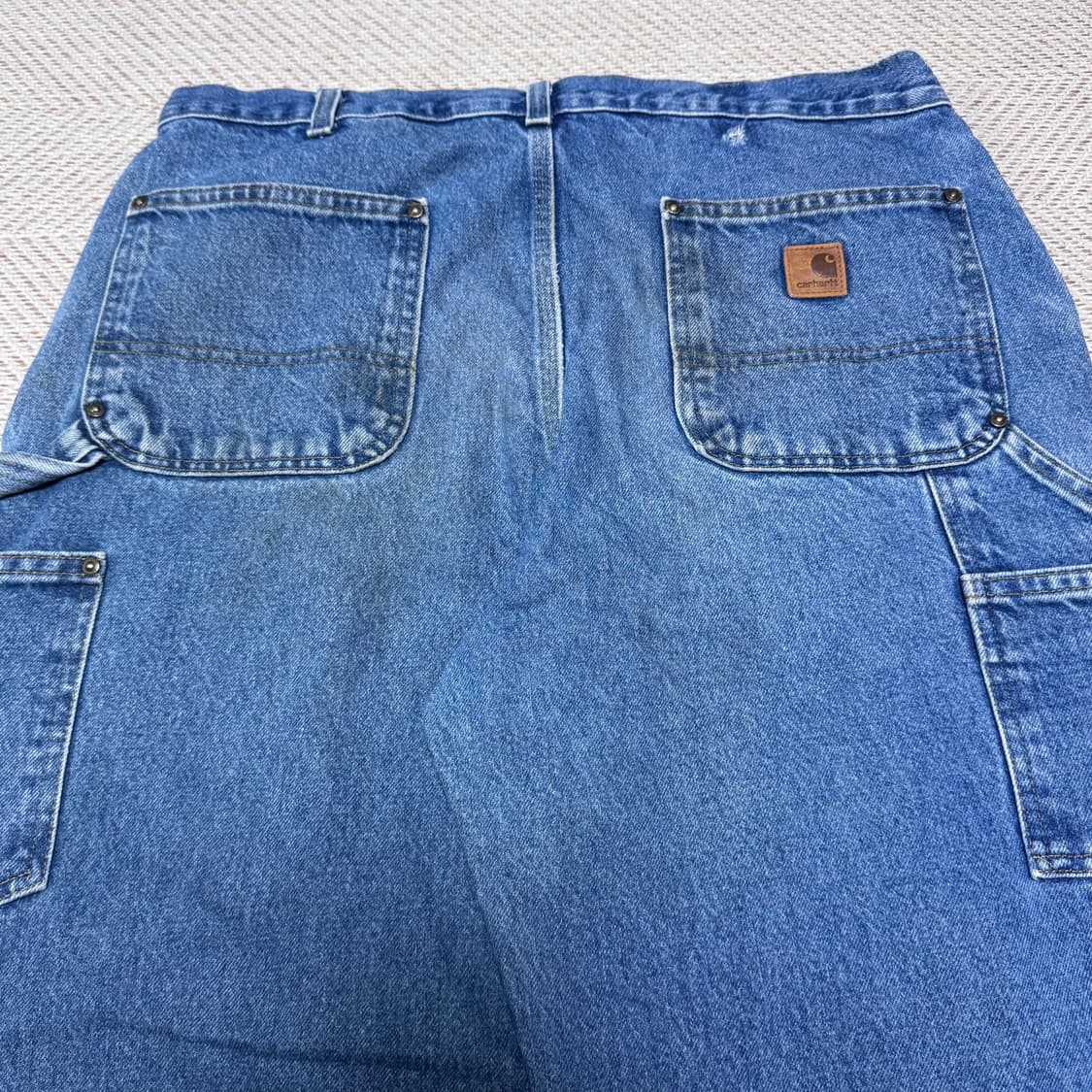(36X32) 빈티지 칼하트 더블니 B73 DST 데님팬츠 상품이미지6