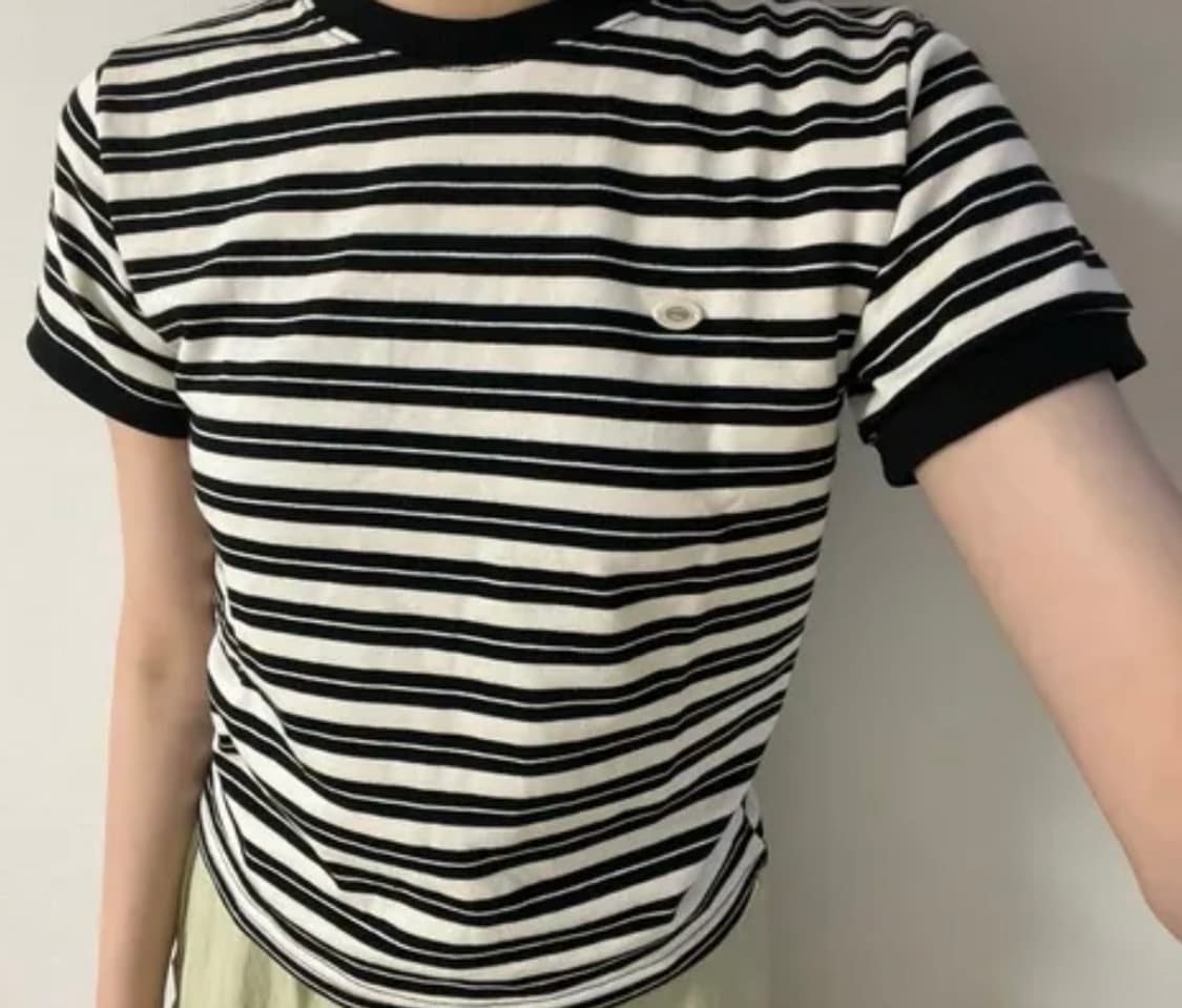 어텀 스트라이프 반팔티셔츠 상품이미지3