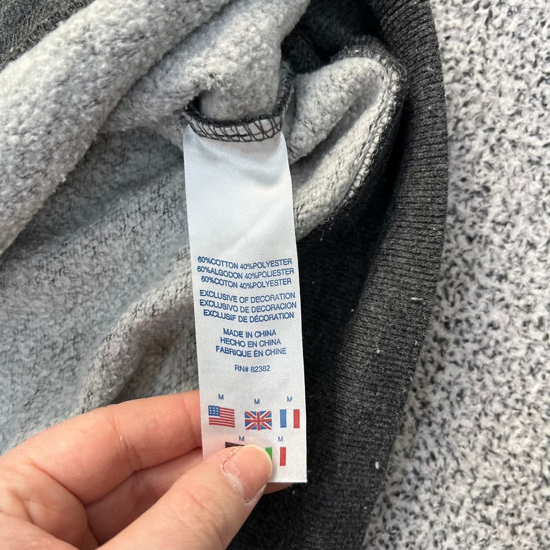 M 챔피온 기모 빅로고 맨투맨 0320M 상품이미지2