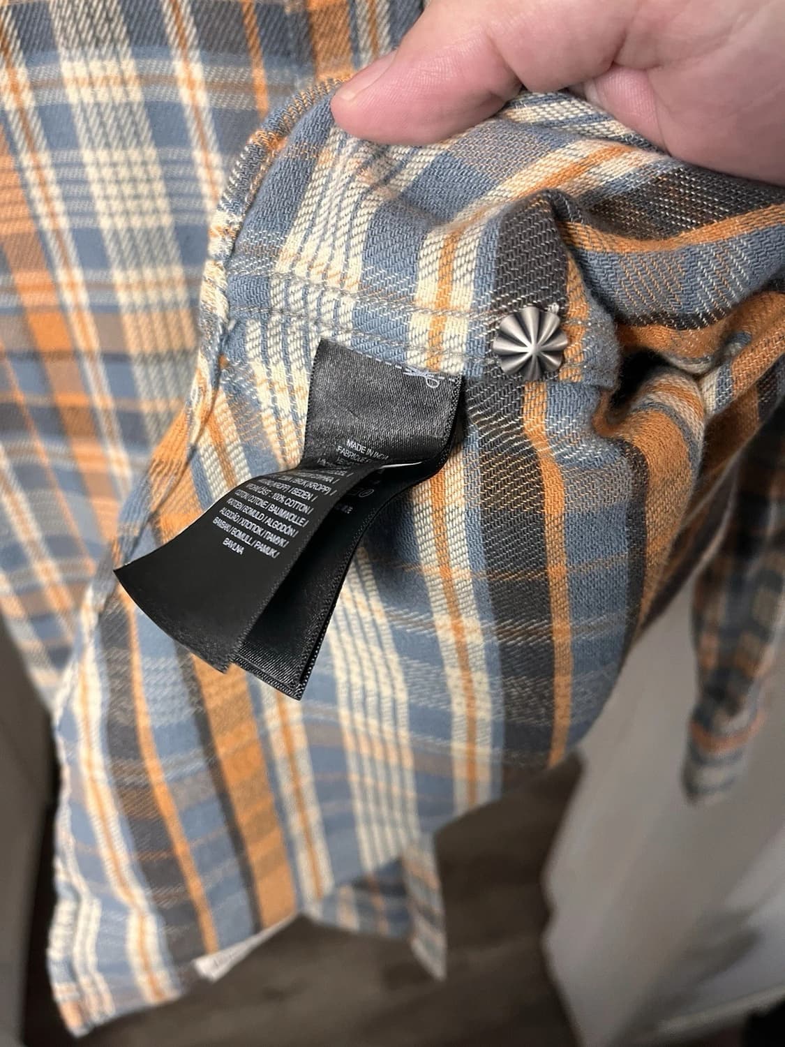 RRL 더블알엘 슬림핏 플레이드 트윌 웨스턴 셔츠 상품이미지4