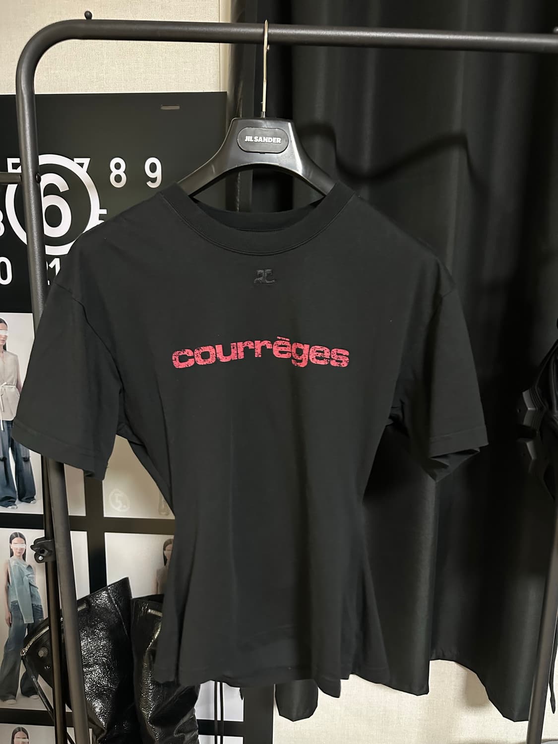 [s] courreges fitted printed t-shirt 상품이미지2