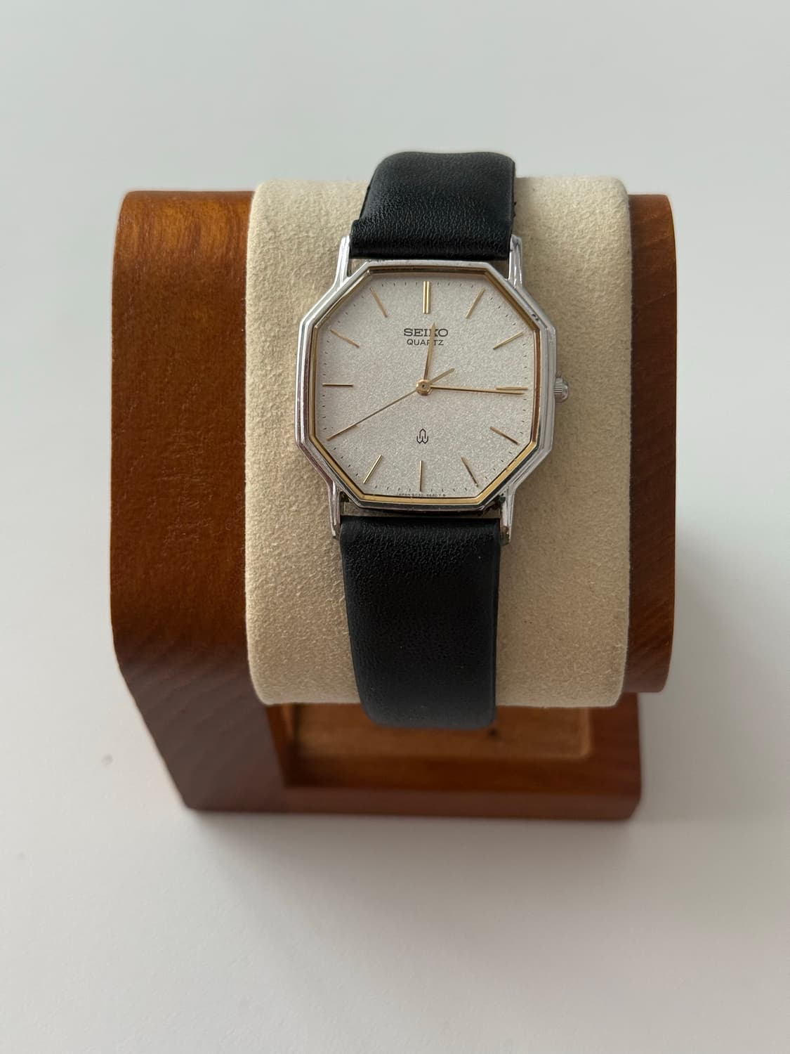 세이코 Seiko 쿼츠 화이트 샴페인 골드 상품이미지2