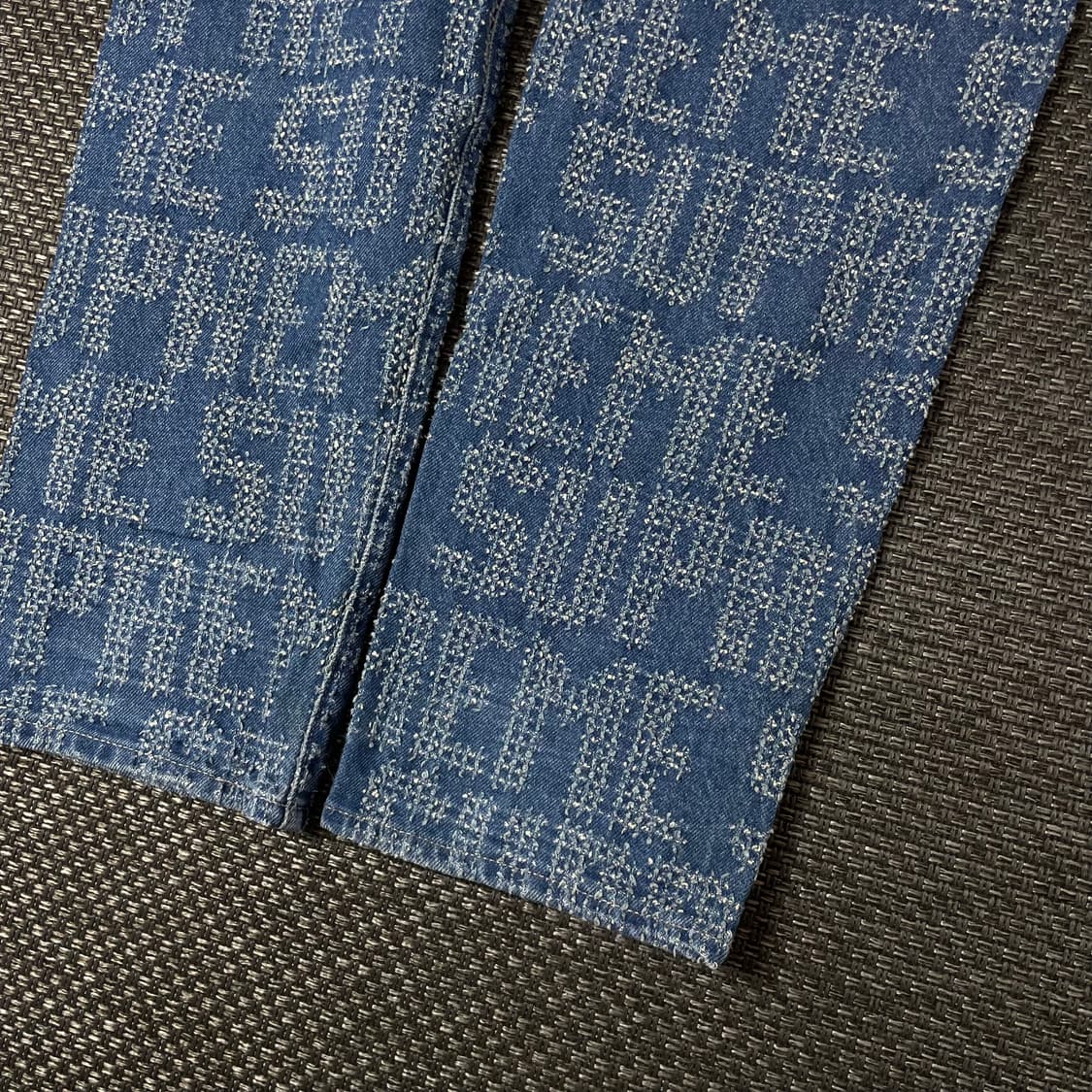 (30) 슈프림 니들 펀치 워시드 블루 팬츠 상품이미지7