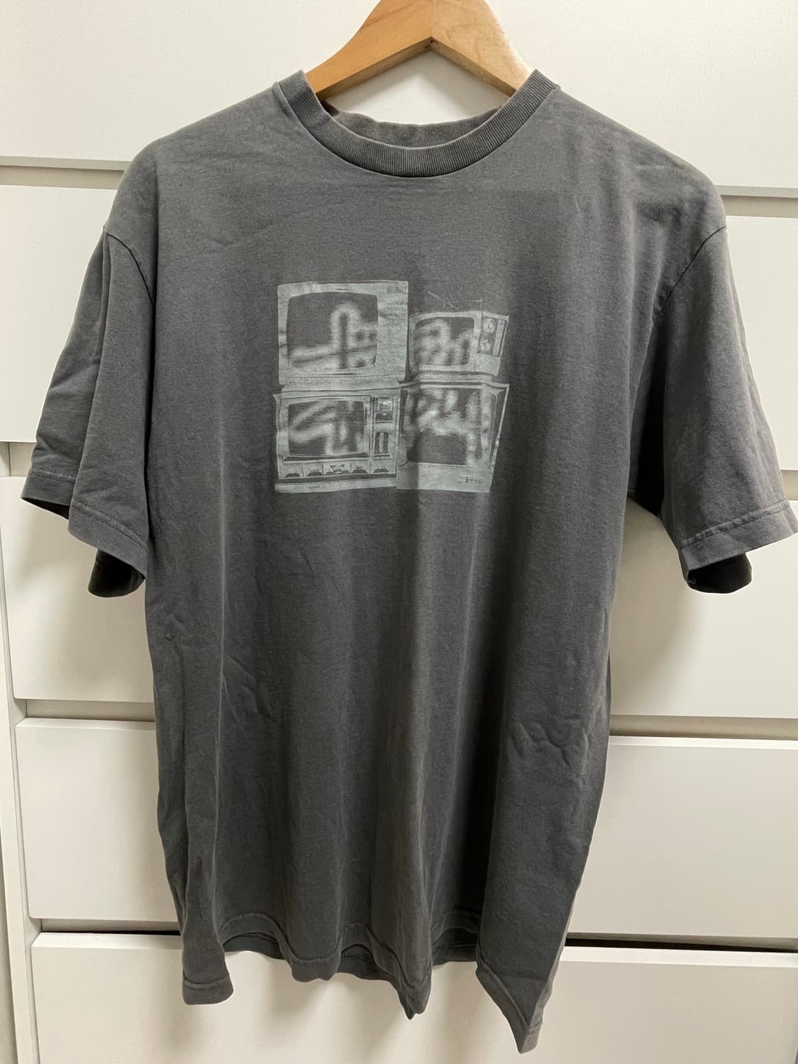 올드 스투시 프린트 티셔츠 상품이미지1