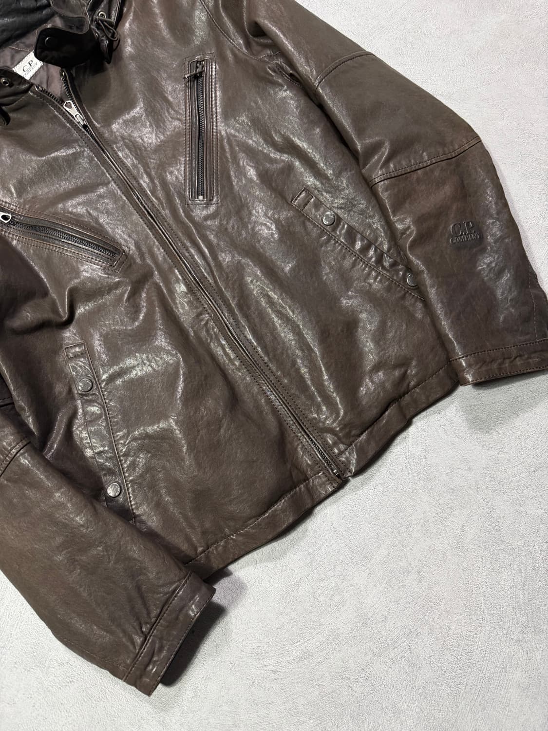 CP Company Goggle Leather Jacket 상품이미지5