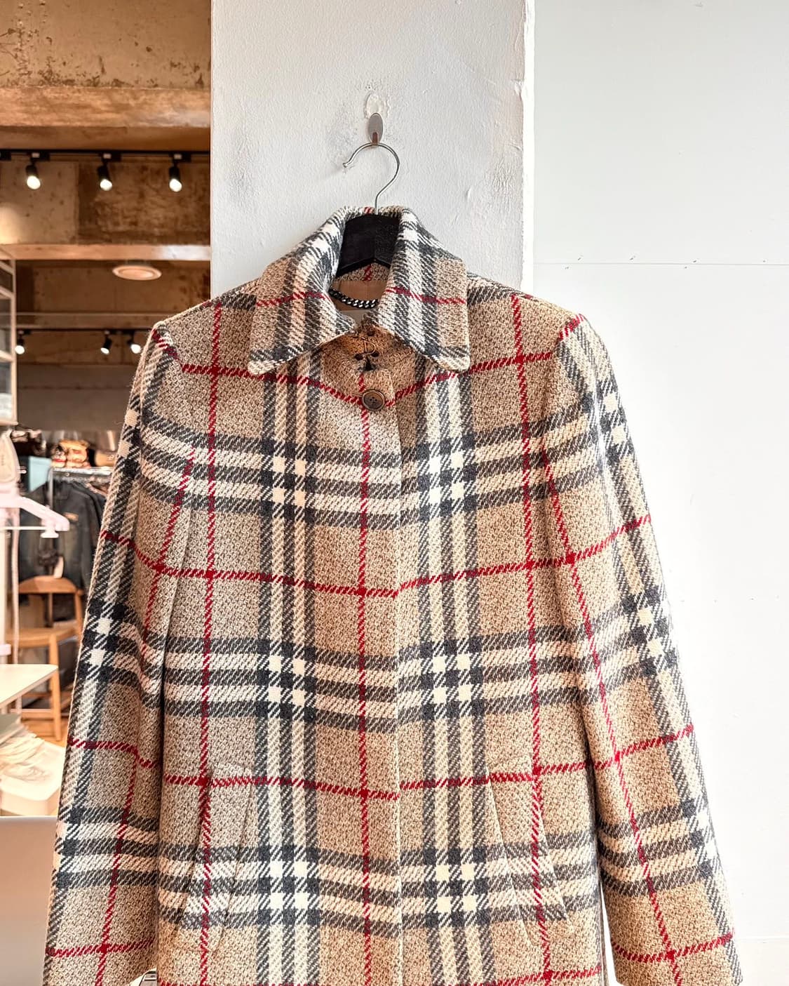 버버리 브라운 노바체크 울 코트  상품이미지3