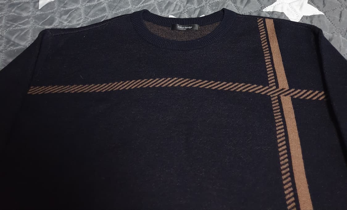 마인드브릿지 빈티지 니트 스웨터 블랙 (L) 상품이미지2