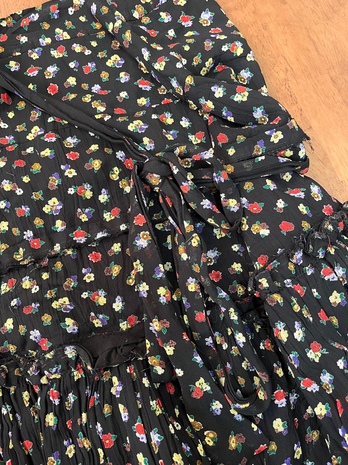 꼼데가르송 플로럴 프린트 랩 스커트 상품이미지4