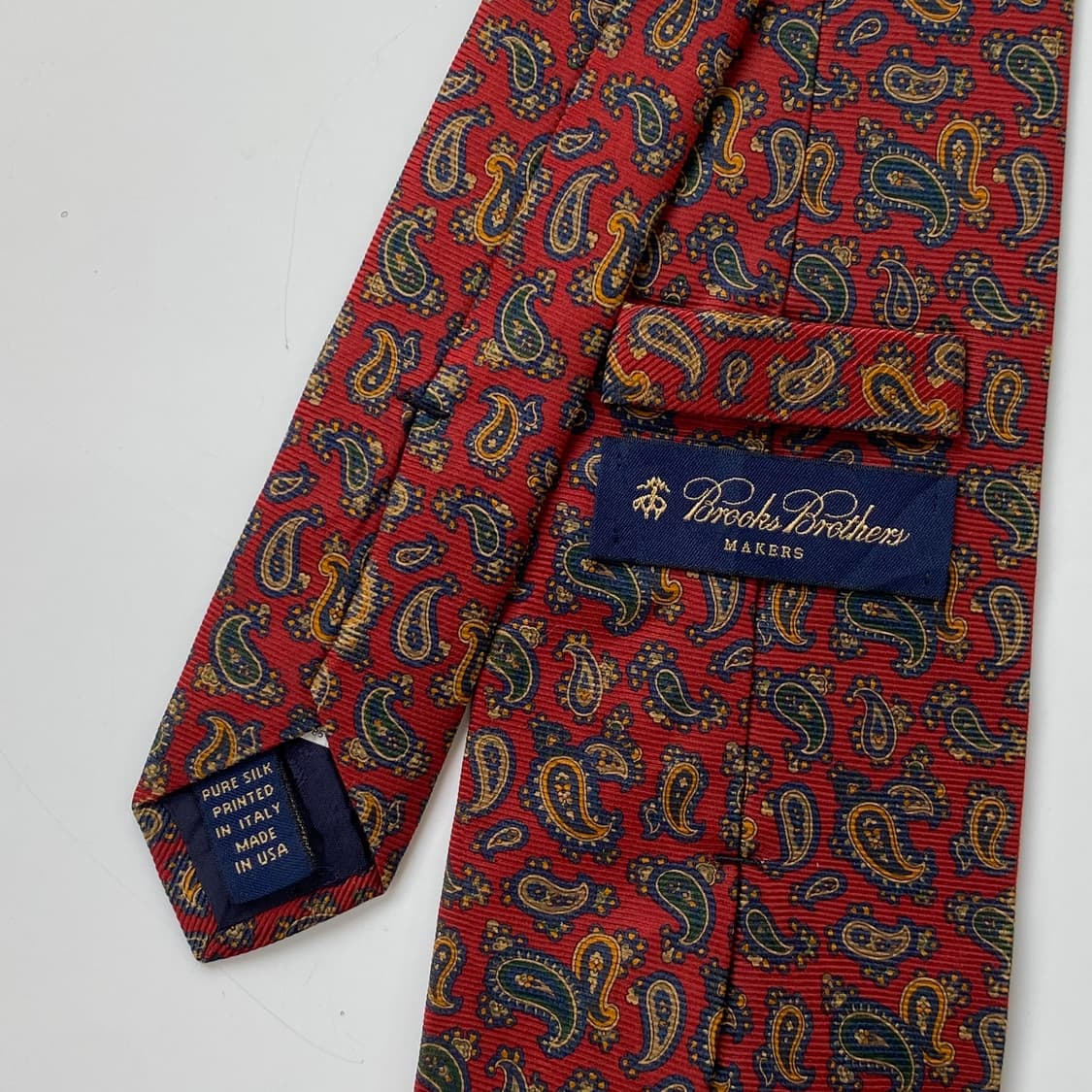 브룩스브라더스 명품 정품 페이즐리 넥타이 상품이미지6