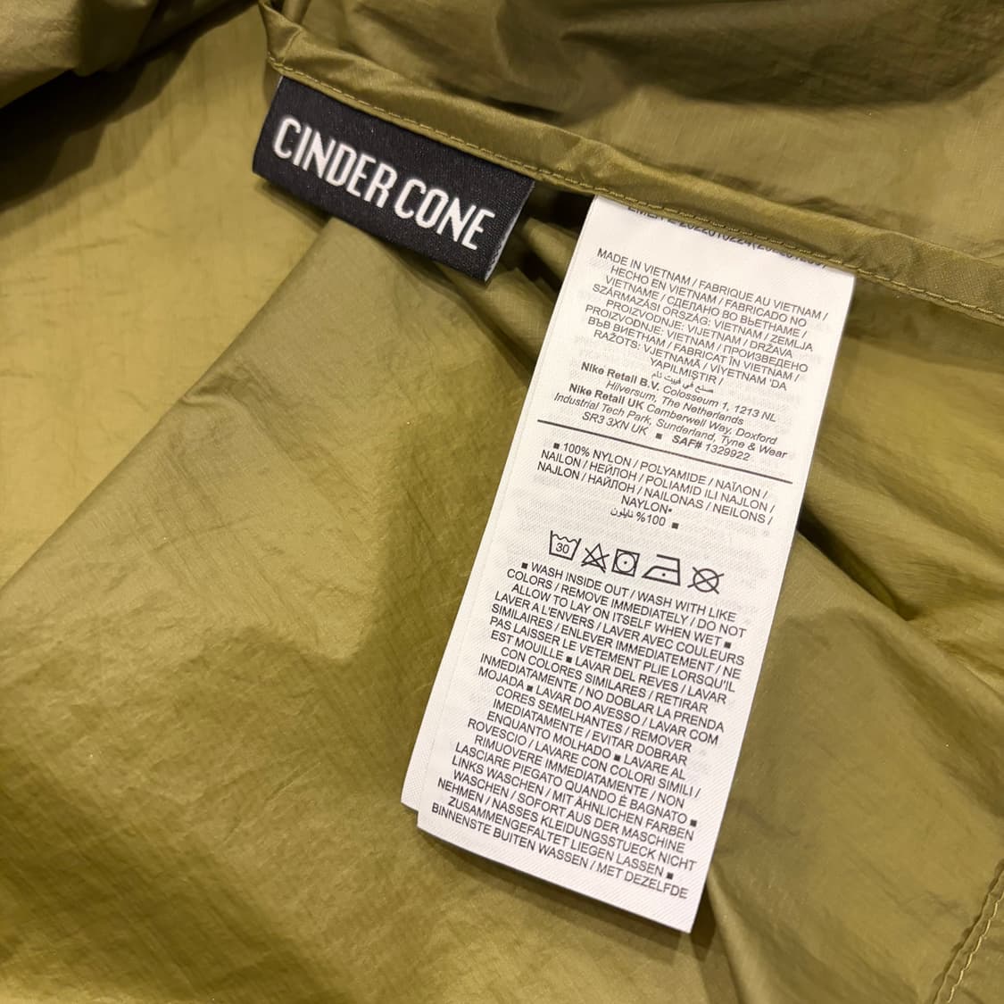 [XL] 나이키 ACG 신더 콘 필그림 아노락 바람막이 그린 B673 상품이미지7