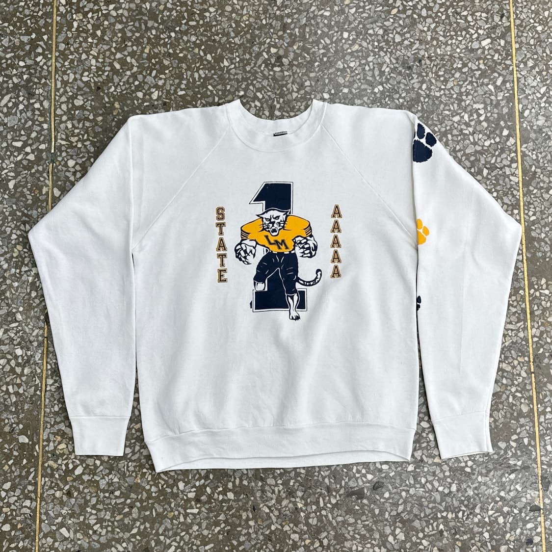 80s USA 스크린스타 쿠거스 빈티지 스웻셔츠 L 상품이미지1