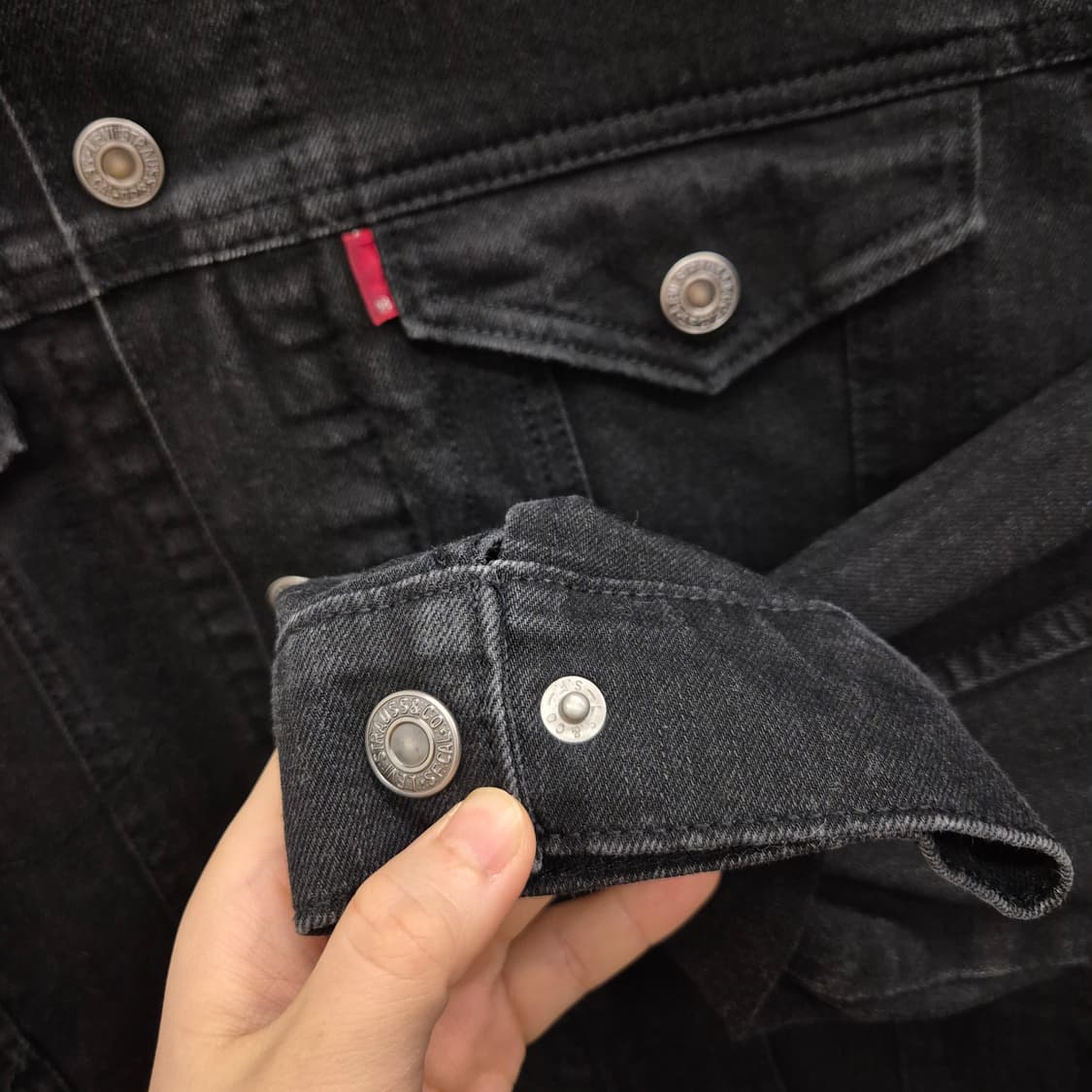 리바이스 블랙 데님 커뮤터 트러커 자켓 M 상품이미지5