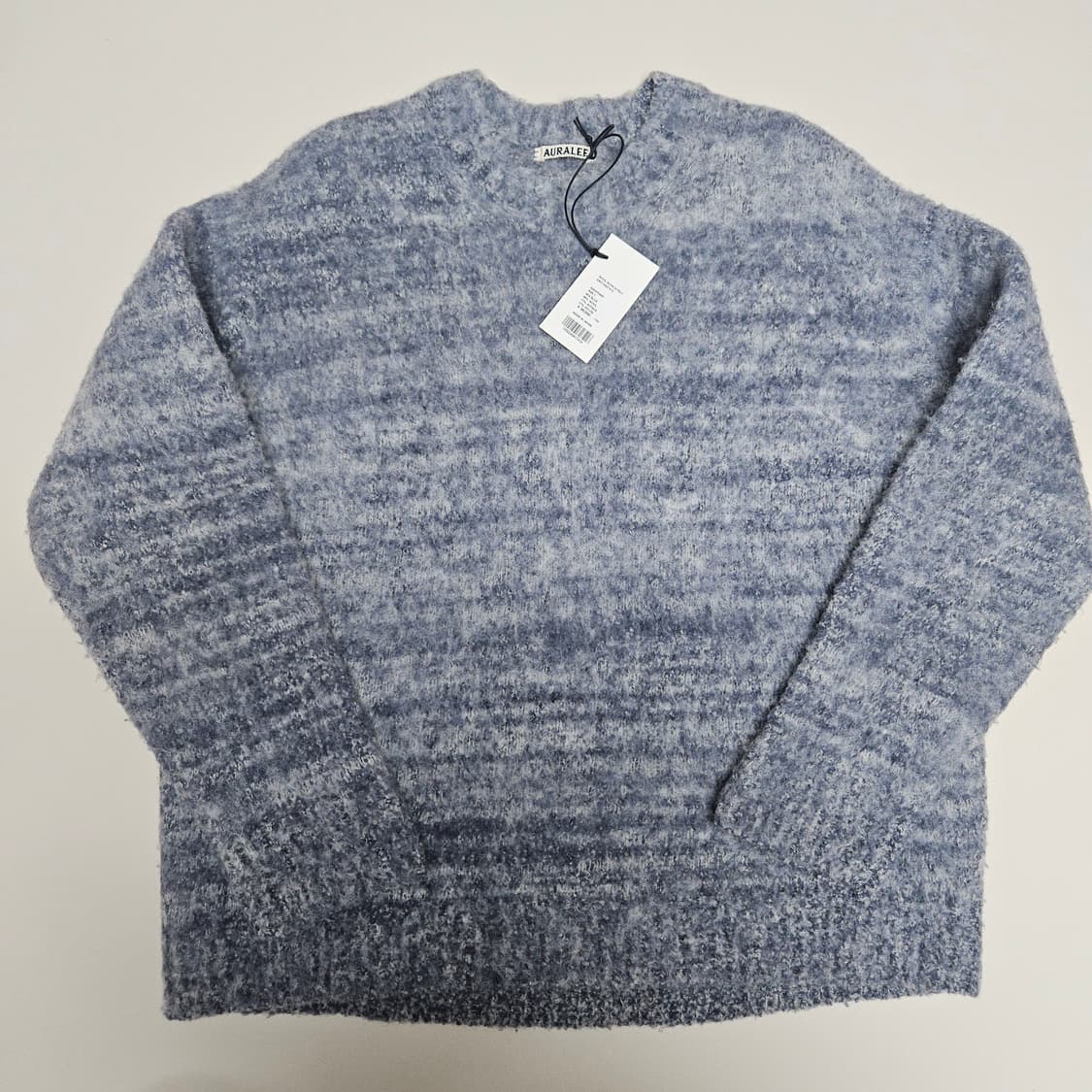 (무료배송) 오라리 울 알파카니트 믹스블루 / 1사이즈 (택채 새상품급) 상품이미지2