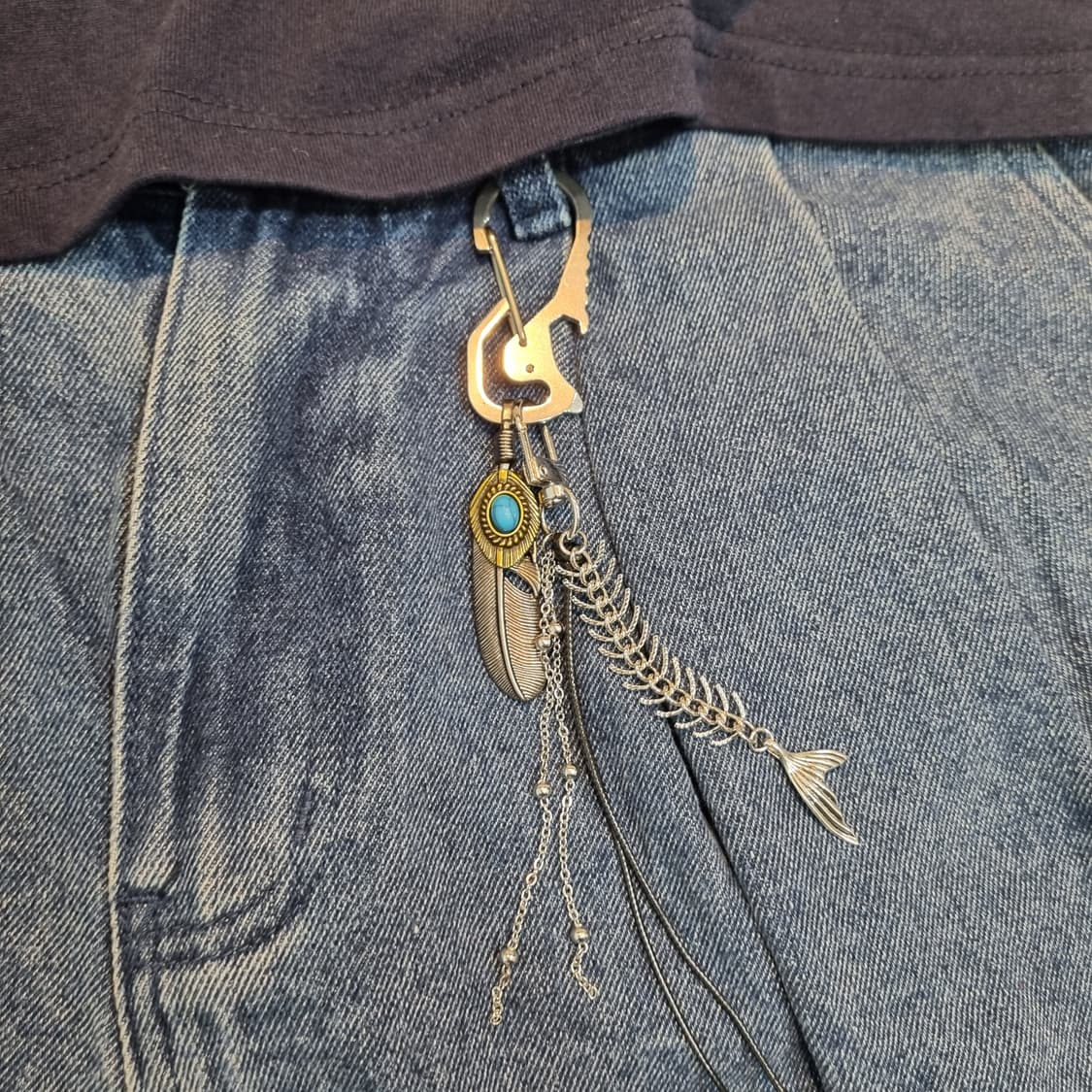 Ver2. ÉTHER (불가시한 공기) 키링 silver keyring 상품이미지2