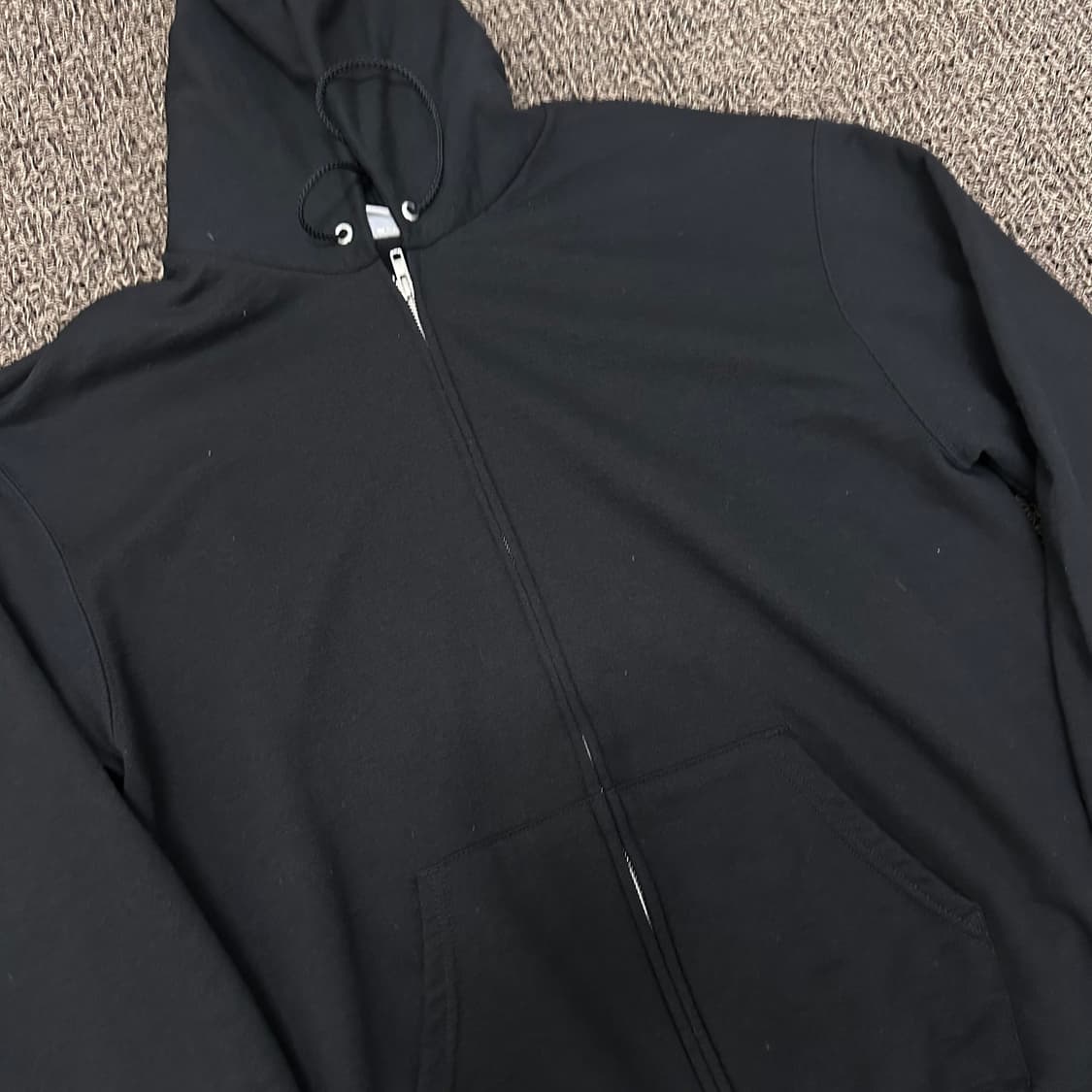 챔피온 기모 후드집업 블랙 L (ASIA 2XL) 상품이미지2