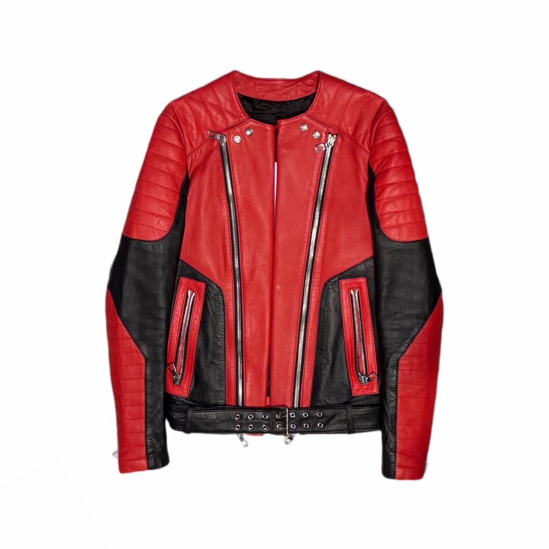 AW15 Balmain x H&M Red Biker Jacket 상품이미지1