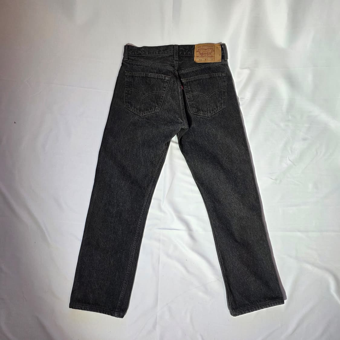 [W31L30]90's USA 리바이스 501 블랙 데님 팬츠 상품이미지6
