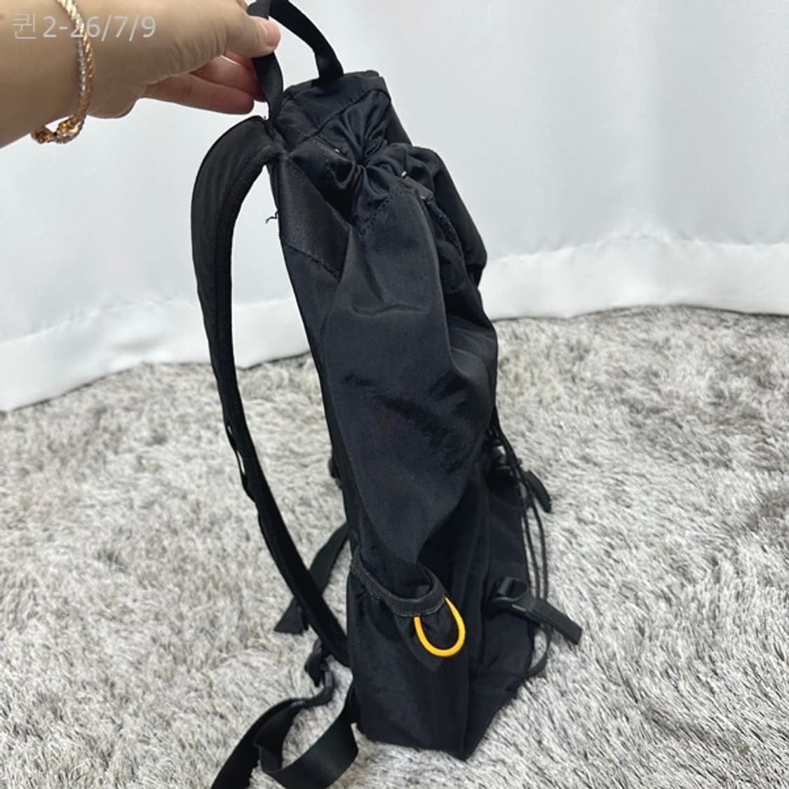 RAWROW 가벼운 나일론 공용 백팩 가방 검정 FREE 상품이미지6