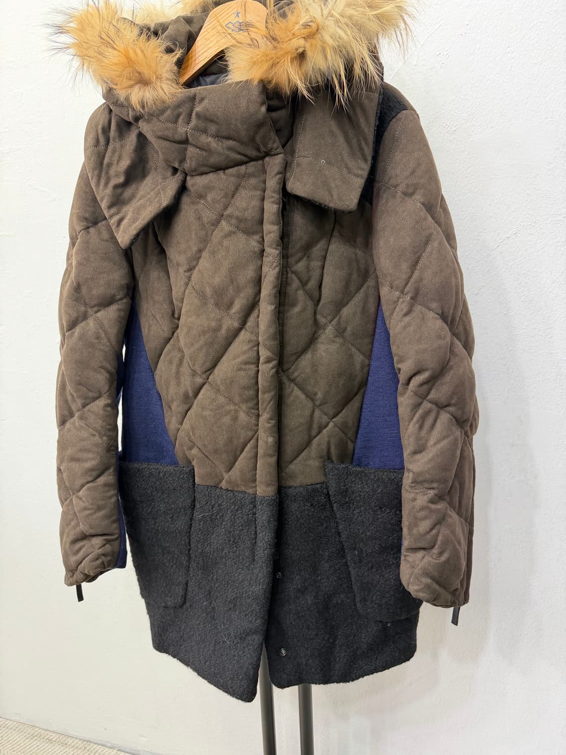 정품) 시스템 한섬 퀼팅 후드퍼 패딩  상품이미지3