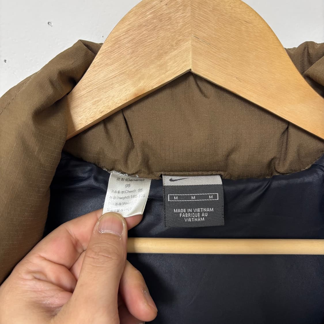 나이키 브라운 스우시 오리털 롱패딩 상품이미지6